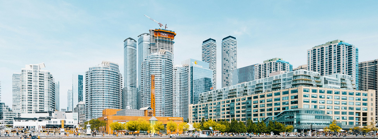 City skyline background